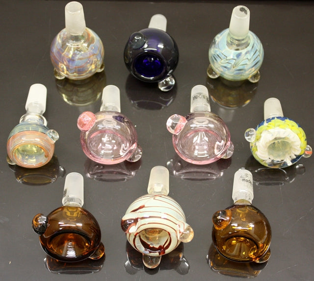10ct 14mm Glass On Glass Color Bowl Assortment