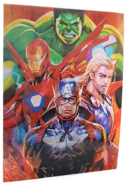 3ct Lenticular 3D Image Holographic Poster - Avengers