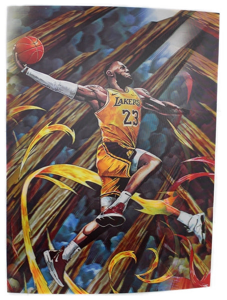 3ct Lenticular 3D Image Holographic Poster - Jordan-LeBron