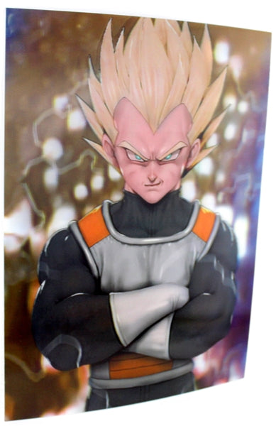 3ct Lenticular 3D Image Holographic Poster - Dragon Ball Z - Vegeta