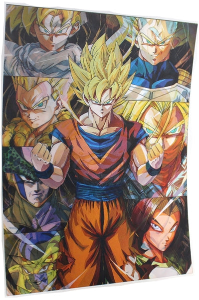 3ct Lenticular 3D Image Holographic Poster - Dragon Ball Z - Transformations