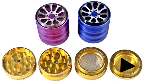Chromium Crusher 2.1" CNC Rim 4pc Magnetic Tobacco Grinder