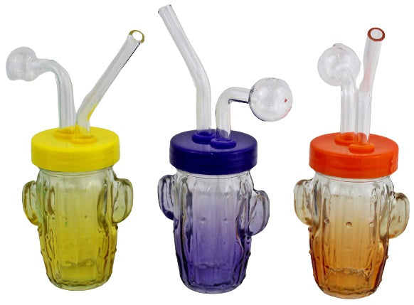 4ct Cactus Jar Oil Burner Bubbler Assortment