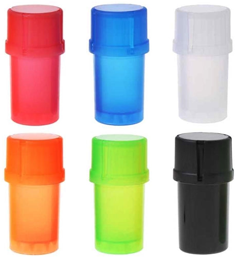 Plastic Grinder Stash Jar Container Assortment 12pk