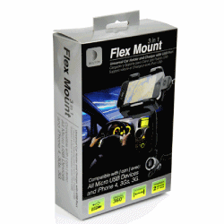 Flex Mount Universal Car Holder And Charger With USB