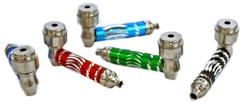 100ct Colored Diamond Cut Metal Pipe Assortment - With Lid
