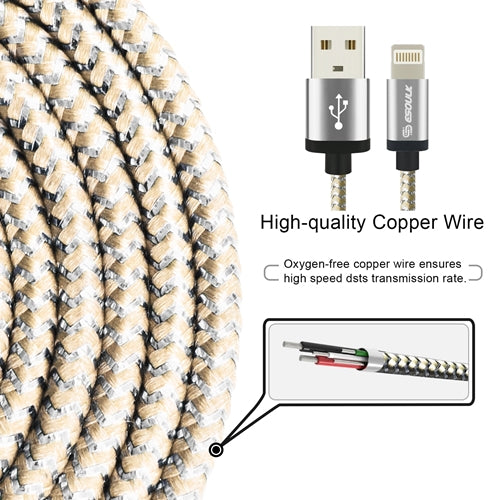 Esoulk 10FT USB Charging Data Sync Cable - IOS Lightning Cable