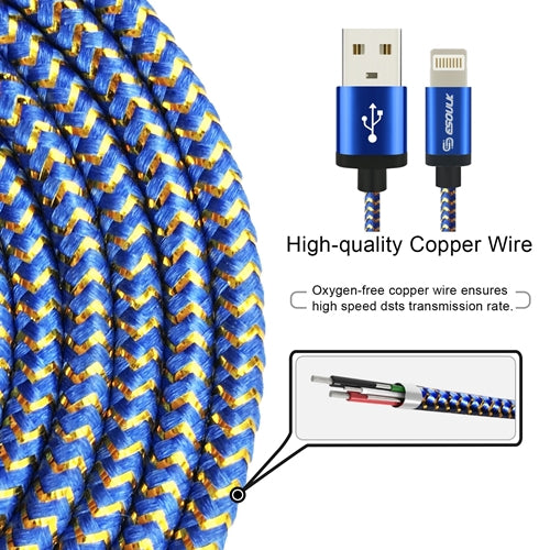 Esoulk 10FT USB Charging Data Sync Cable - IOS Lightning Cable