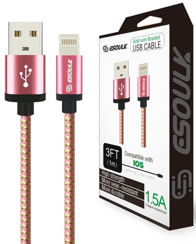 Esoulk 10FT USB Charging Data Sync Cable - IOS Lightning Cable