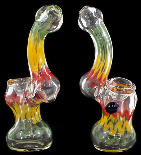 4ct 5" Rasta Cursive Bubbler