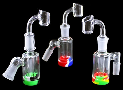Glass Silicone 3pc Oil Reclaim Collector Ash Catcher