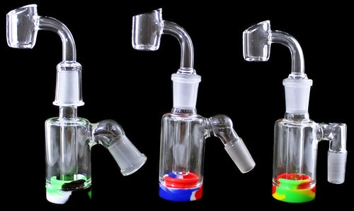 Glass Silicone 3pc Oil Reclaim Collector Ash Catcher