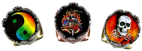 Handmuller 45mm King Skull 3pc Grinder 12pk