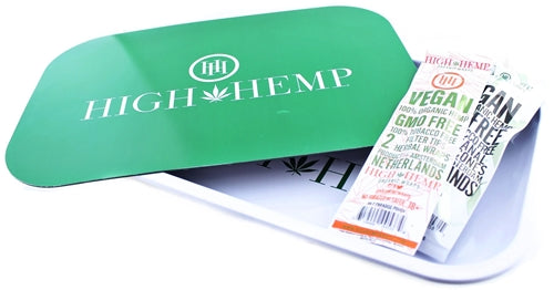 High Hemp Magnet Lid Rolling Tray With Wraps Bundle