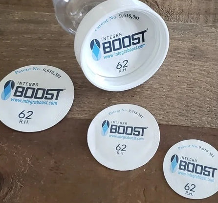 100ct Integra Boost Humidity Packs - Round - 62% - 38mm