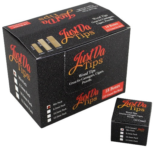 Just Da Tips Wooden Tips 18pk