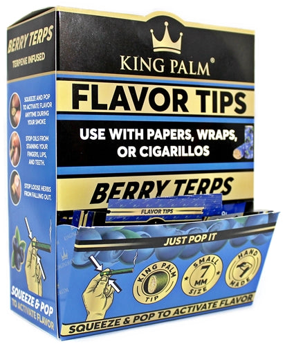 King Palm 7mm Flavor Tips - Berry Terps 50pk