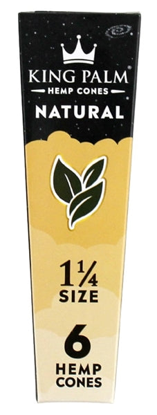 King Palm Natural Hemp Cones - 1 1-4