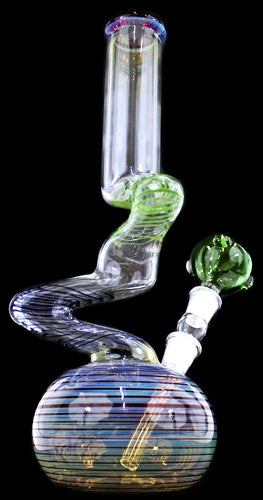 10" US Twisted ZigZag Mini Water Pipe