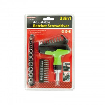 33 In 1 Adjustable Ratchet Screwdriver Set