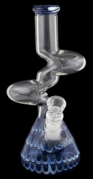10" Raked Double Zong Water Pipe