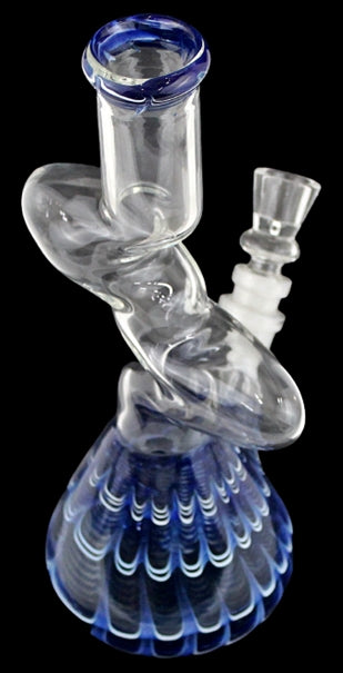 10" Raked Double Zong Water Pipe