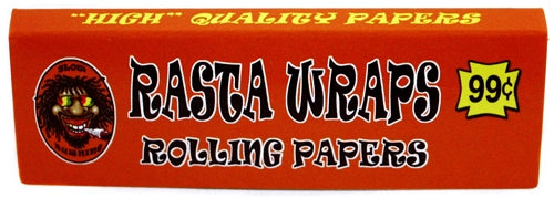Rasta Wraps Rolling Papers - 70mm 50pk