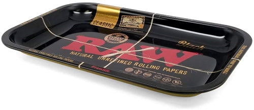 Raw Rolling Tray Metal - Black