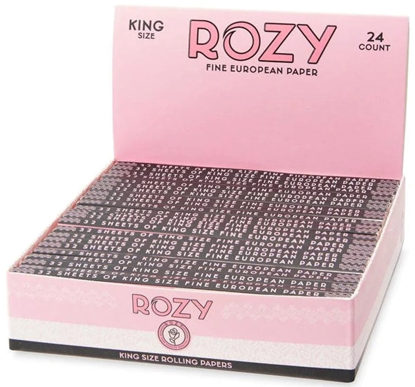 Rozy Pink Rolling Papers - King Size 24pk