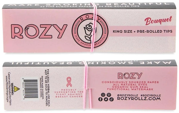 Rozy Pink Paper + Tips - King Size Bouquet 24pk