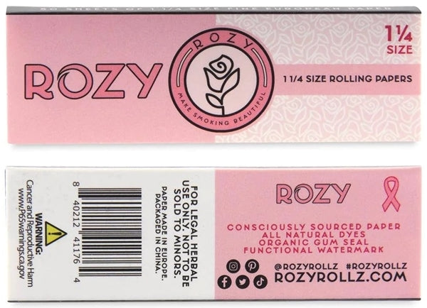 Rozy Pink Rolling Papers - 1 1-4 24pk