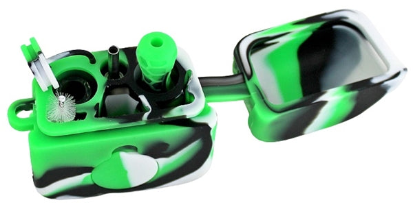 Honeycomb Silicone Nectar Collector 1 Hitter Pipe Kit