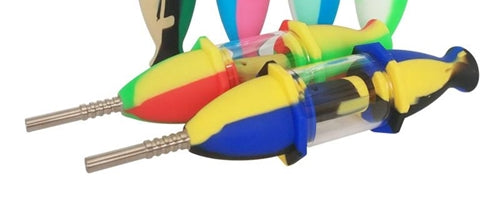 2ct 8" Silicone Window Dome Perk Nectar Collector Assortment
