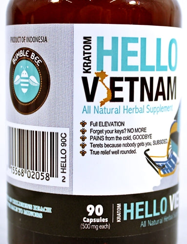 Bumble Bee Kratom - 90 Caps - Hello Vietnam