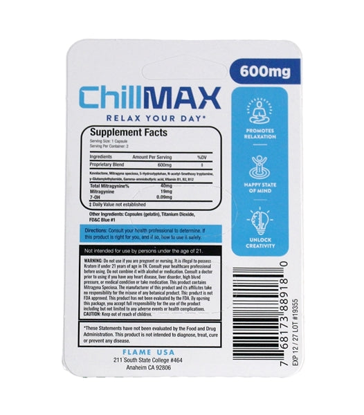 ChillMax – Kratom Relax Capsules