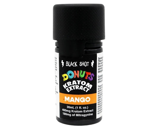 Donuts Kratom Extract Shots – Black 400mg Mango