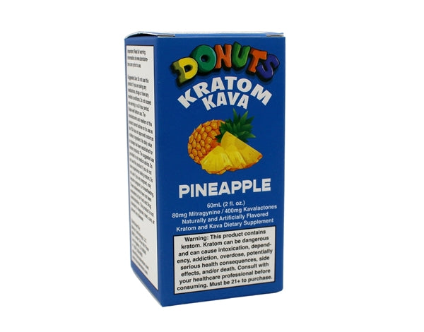 Donuts Kratom Kava 80mg MIT Pineapple 12pk