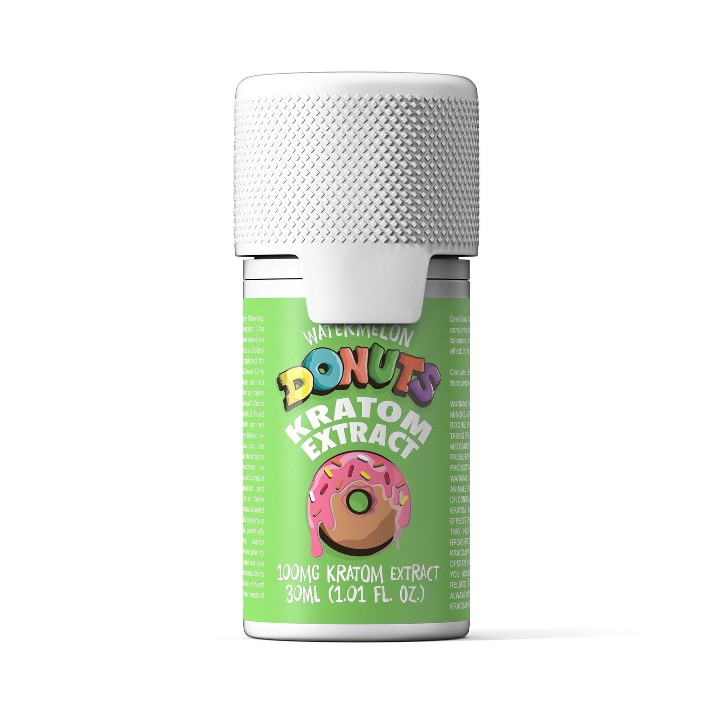 Donuts Original Kratom Extract Shots - 100mg Watermelon 12pk