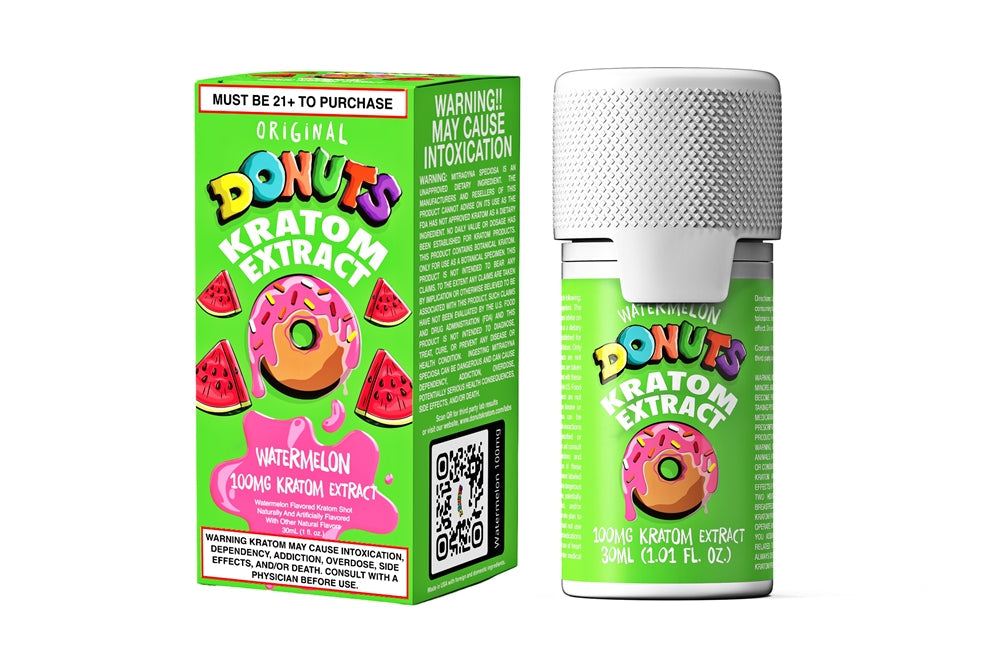 Donuts Original Kratom Extract Shots - 100mg Watermelon