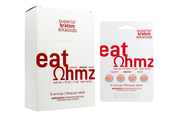 Eat Ohmz Red-OH 11-OH 7-OH Blend Kratom 25mg 6pk