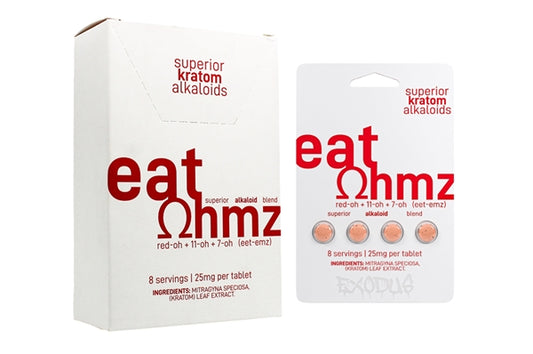 Eat Ohmz Red-OH 11-OH 7-OH Blend Kratom 25mg 6pk