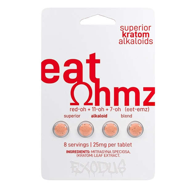 Eat Ohmz Red-OH 11-OH 7-OH Blend Kratom 25mg 6pk