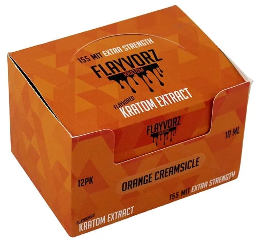 Flayvorz Kratom 155 MIT Shot - Orange Creamsicle 12pk