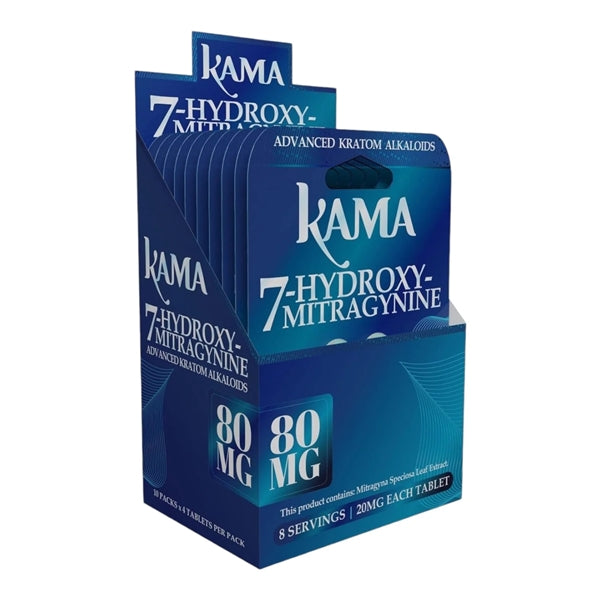 KAMA 7-Hydroxymitragynine Kratom Extract 80mg 4-Tablets