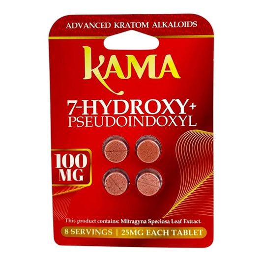 KAMA 7-Hydroxy + Pseudo Kratom Extract 25mg 4-Tablet