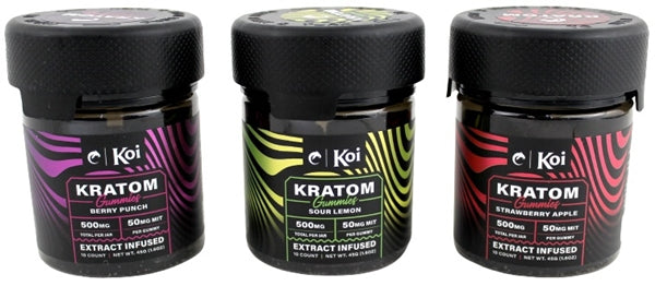 Koi Kratom Extract Infused Gummies - 500mg