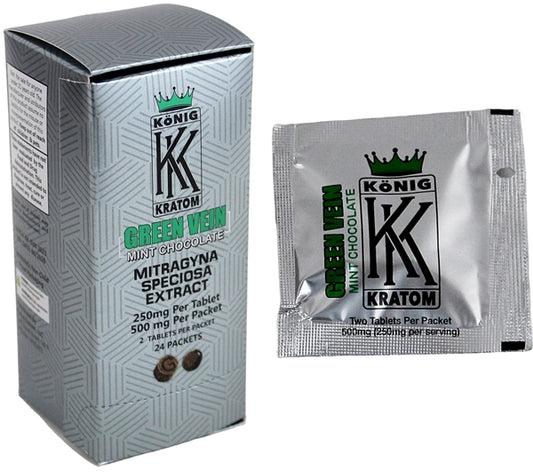 Konig Kratom Extract Tablets - Green Vein Mint Chocolate