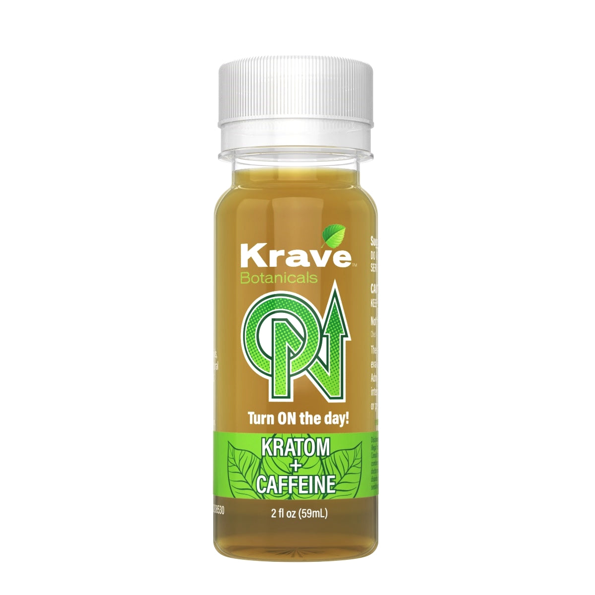 Krave ON Caffeine + Kratom Extract Liquid Shot