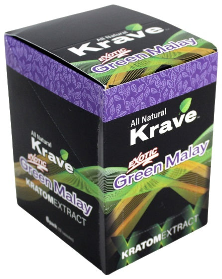 Krave Exotic Kratom Extract Capsules 6pk - Green Malay