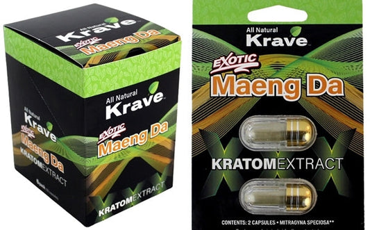 Krave Exotic Kratom Extract Capsules 6pk - Maeng Da